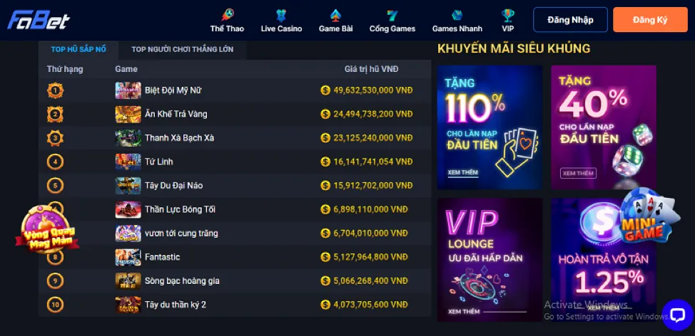 Đa dạng sản phẩm cá cược tại 345bet